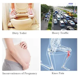 Urinario Femenino Portátil para Viajes y Campamentos al Aire Libre, Urinario de Silicona Suave / Dispositivo de Micción Desechable de Papel, Orina de Pie <span class=keywords><strong>GYH</strong></span> - Product Image 5