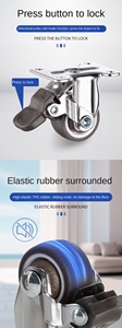 Roda Caster Putar Aerogo 2 Inci Berkualitas Tinggi, Tugas Berat, Kayu, Besi, Aluminium, Aplikasi Profesional Serbaguna, Bola Ganda - Product Image 3
