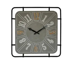 Jam logam kustom jam dinding antik kebesaran Retro Vintage untuk dijual
