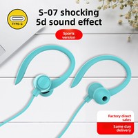 Écouteurs filaires intra-auriculaires Macaron Type-C, casque de jeu universel à basses profondes avec microphone, écouteurs et casques audio filaires stéréo