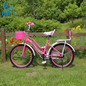 Vélo à pédales pour enfants de 20 pouces, directement de l'usine, pour garçons et filles, <span class=keywords><strong>avec</strong></span> siège pour poupée et roues d'apprentissage, système de frein à patin, fourche en acier - Product Image 1