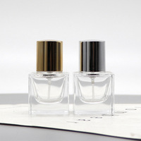 Botol Parfum Kaca Bening Yufeng Spot Square 50ml, Botol Kosong dengan Pompa Semprot Portabel, Tutup Berwarna Marmer, Gratis Sutra Henan