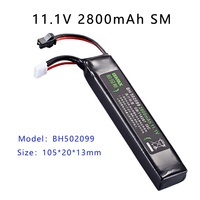 Batterie au Lithium Tamiya 11.1V, 2800mAh avec différents bouchons, pour jouets, pistolet à eau, vente en gros