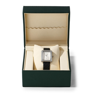 Boîte d'emballage de montre en cuir haut de gamme personnalisée, boîte à bracelet avec coussin, boîte de rangement pour montre en velours - Product Image 5