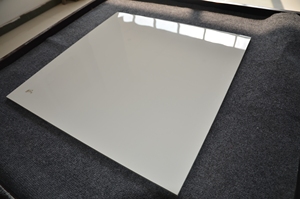HS601GN super white glossy crystallized glass interior porcelain floor tile - Product Image 5