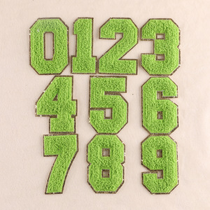 Trung Quốc thêu chữ số các bản vá lỗi cho quần áo T-shirt Túi Logo <span class=keywords><strong>sequin</strong></span> 3D thư Chenille các bản vá lỗi - Product Image 6