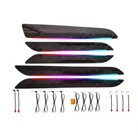 Accessoires d'éclairage d'ambiance pour voiture 64 couleurs pour Audi Q3 2013-2018, style ciel étoilé, éclairage d'ambiance intérieur pour mise à niveau