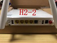 Routeur ONU H2-2 4GE d'occasion, modem fibre optique double bande WiFi GPON ONT avec 4 ports Gigabit, 2.4G & 5G pour solution de réseau FTTH