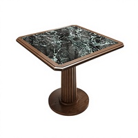 Meubles de restaurant commerciaux de luxe vintage au design américain, table et chaise de bar/KTV/accueil en bois massif, emballés pour l'expédition