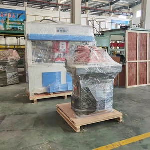 गर्म थोक स्विंग आर्म जूता और कपड़े टेप प्रेस कटिंग मशीन - Product Image 3