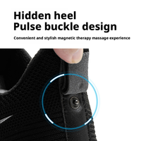 Chaussures de course à coussin magnétique, dessus en maille isolant, massage doux, unisexe, chaleur hivernale, absorption des chocs pour le jogging et la randonnée