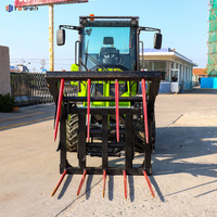Mini Caricatore a Ruote di Alta Qualità 600kg 800kg 1 Tonnellata, Articolato Frontalmente, Compatto per Fattoria, Piccolo Caricatore Diesel 4x4