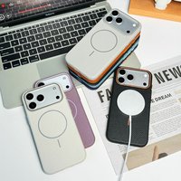 Étui de téléphone de luxe à texture litchi pour iPhone 16 15 14 13 12 11 Pro Max 17 Air, coque de téléphone portable magnétique antichoc