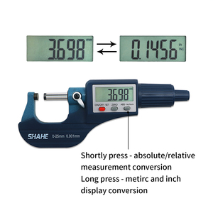 Micrómetro Digital Shahe 0-25/25-50/50-75/100 mm, Micrómetro Electrónico de Precisión 0.001 mm, Calibrador Digital - Product Image 4