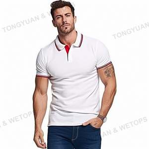 Custom Mens Premium Slim Fit Algodón Spandex Nuevo Diseño Us Polo Hombres Cuello Grueso Golf Polo Camisetas para Hombres Plus Size Polo - Product Image 3