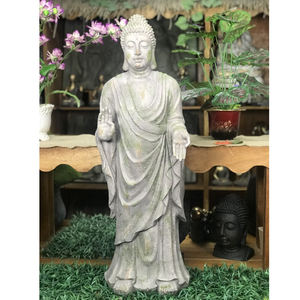 Grande statue de <span class=keywords><strong>bouddha</strong></span> extérieure debout en méditation pour des ornements de jardin paisibles - Product Image 5