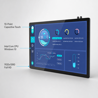 Ordinateur industriel tout-en-un à écran tactile capacitif de 27 pouces, kiosque en libre-service, système de point de vente pour la vente au détail, automatisation d'usine