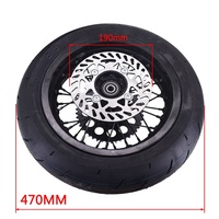 Ensemble de roues Supermoto avant/arrière de 12 pouces, jantes 2.50-12 et 3.00-12 avec pneus 90/90-12 et 120/70-12, kit de pignon
