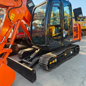 Mini-excavatrice sur chenilles Hitachi ZX60 d'occasion, 6 tonnes, avec composants principaux PLC intact, moteur, boîte de vitesses, pompe à engrenages, roulement - Product Image 1