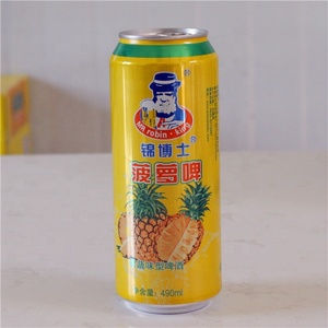 Bière traditionnelle de goût de fruit d'OEM bière non carbonatée en boîte de saveur d'ananas pour le restaurant de brasserie - Product Image 1