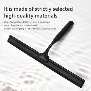 <span class=keywords><strong>Limpiacristales</strong></span> de Acero Inoxidable, Limpiador de Silicona para Ducha, Limpiador de Puertas de 10 Pulgadas, Color Negro, <span class=keywords><strong>Limpiacristales</strong></span> para Baño con Ventosa - Product Image 4