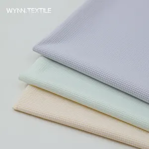 Double-sided High Stretch 70.6% Nylon 29.4% Spandex 155g Thin Striped Rib Knit Sports Underwear Fabric