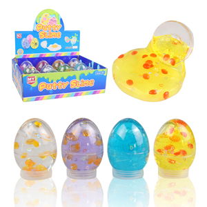 Venta al por mayor Fluffy Crystal Jelly Slime Egg Educativo No tóxico Colorido DIY Crazy Charms Putty Slime - Product Image 2
