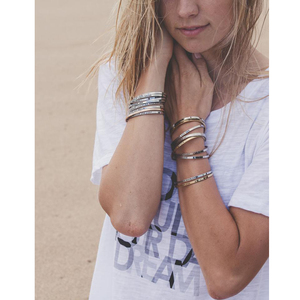 Tùy chỉnh thép không gỉ Ladies Jewelry <span class=keywords><strong>Bangles</strong></span> mạ chống dị ứng khuyến khích Rose Gold Bangle dành cho phụ nữ - Product Image 3