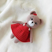 Gros Crochet Couple Ours Portant Robe De Mariée et Costume Belle Amigurumi Mariée et Marié Ours Saint Valentin Cadeau