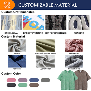 T-shirts pour hommes personnalisés vintage 100% coton tricoté épais surdimensionné délavé, imprimés en sérigraphie, couleur unie, séchage rapide, écologiques - Product Image 5