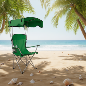 เก้าอี้ชายหาดพับได้ Db โครงอะลูมิเนียมอัลลอยด์ ผ้า Oxford พร้อมที่วางแก้ว สำหรับกันแดดกลางแจ้ง ตั้งแคมป์ริมสระน้ำ - Product Image 2