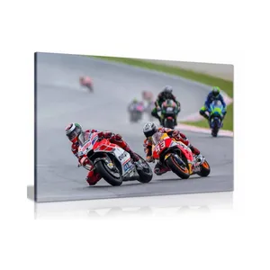 Jorge Lorenzo y Marc Márquez Moto GP lienzo pared arte imagen impresión hogar Decoración pared moderna lienzo arte coche pintura