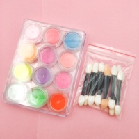 Palette de 12 Couleurs Populaires pour Ongles, Maquillage et Fard à Paupières, Poudre Pigmentée Néon pour Ongles