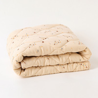 Couverture en coton tricotée GOTS personnalisée pour bébé, super douce, 1.0 Tog, couleur unie, idéale pour l'été