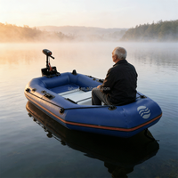 Bateau pneumatique de sauvetage d'urgence pliable et épaissi, monoplace, électrique, sportif, rigide, en PVC, léger et durable