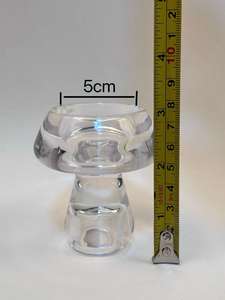 <span class=keywords><strong>Grand</strong></span> <span class=keywords><strong>photophore</strong></span> en <span class=keywords><strong>verre</strong></span> en forme de champignon Bougeoir <span class=keywords><strong>transparent</strong></span> Décoration de la maison Atmosphère Caractéristiques de table Vente en gros disponible - Product Image 6