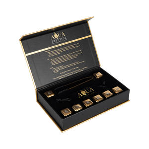 Набор для охлаждения виски из нержавеющей стали: премиальные многоразовые экологичные кубики льда для сохранения прохлады напитка - Product Image 1