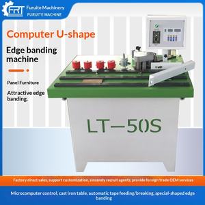 เครื่องติดกาวงานไม้ เครื่องรัดขอบแบบโค้งมน เครื่องรัดขอบแบบแมนนวล บอร์ดอีโคโลจิคอลขนาดเล็ก บอร์ดไร้สี กรอบรูป - Product Image 1