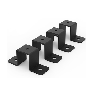 Metal Aluminum Square Round U Shaped Wooden <strong>Wall</strong> <strong>Fence</strong> <strong>Post</strong> Panel Reinforcement Repair Support <strong>Bracket</strong> 100mm - Product Image 3