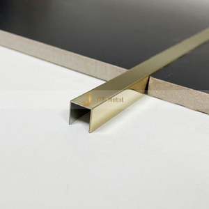 LL160 Tile Trim for <b>Bathroom</b> Ceramic Tile Edge U Shape Channel 304 Stainless Steel Decorative Profile Tile <b>Corner</b> U Shape Trim - Product Image 5