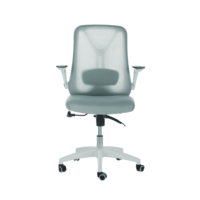 Chaise de bureau ergonomique moderne pour la maison et le travail, avec dossier haut confortable, support lombaire, accoudoirs fixes, appuie-tête réglable, en maille