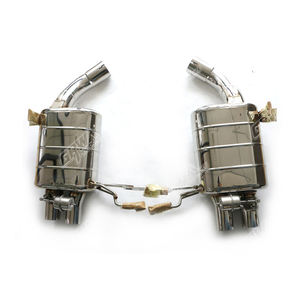 适用于宝马E92 M3 GRWA不锈钢304镜面抛光汽车排气系统 + Y管，包括两个阀门 - Product Image 3