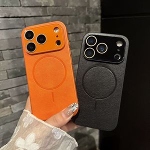 Étui compatible avec iPhone 17 Pro Max, sangle en cuir magnétique fine avec film protecteur d'objectif, coque de téléphone anti-chute à protection intégrale - Product Image 1