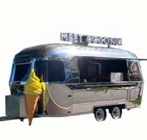 Remolque de Comida Estilo Crepería Francesa con Parrillas Giratorias para Crepas y Barras de Aderezos Dulces/Salados para Mercados de <span class=keywords><strong>Brunch</strong></span> y Eventos Elegantes - Product Image 5