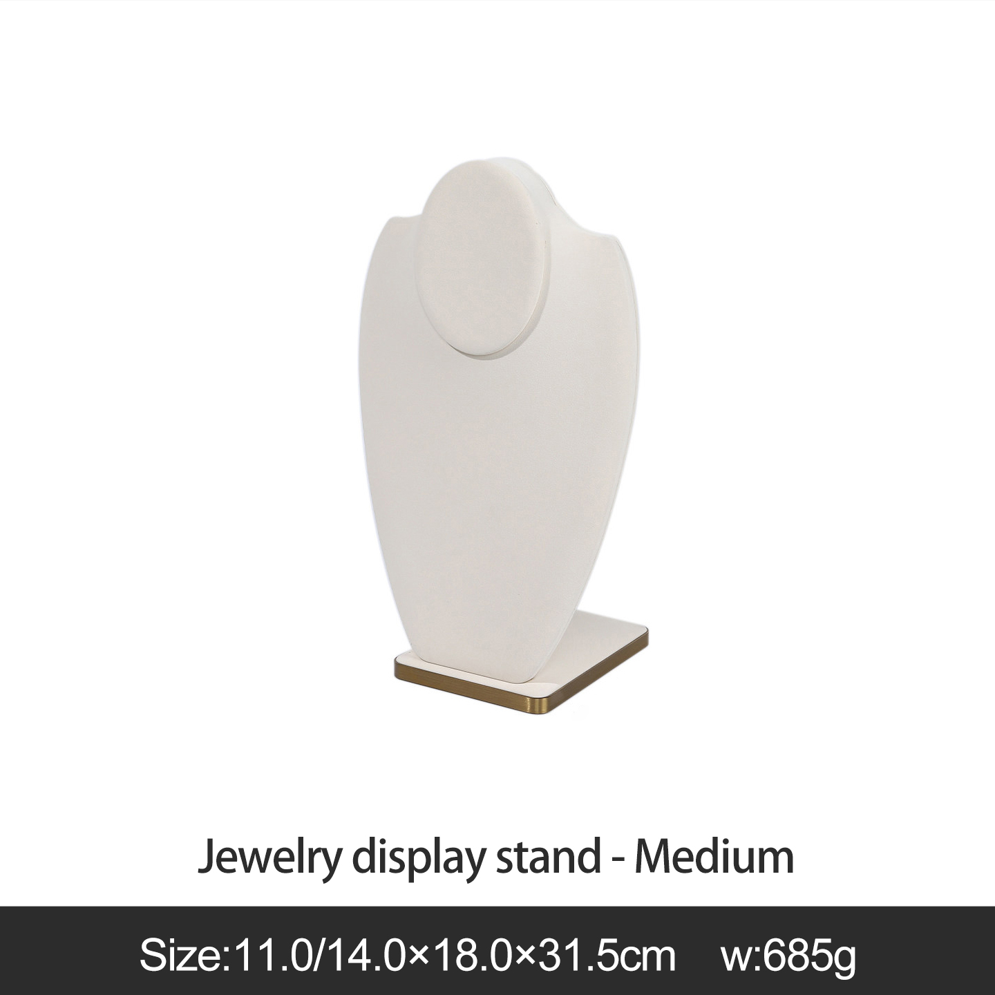 Beige jewelry display stand-medium