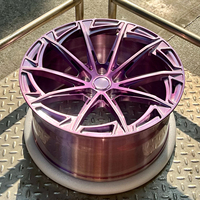 Jante monobloc forgée violet brossé 5x112 5x114.3 19 20 21 22 pouces en alliage d'aluminium billette pour Corvette C6 Audi SQ5 RS5