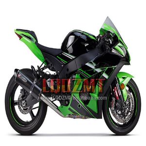 Carenado de inyección para <span class=keywords><strong>KAWASAKI</strong></span> <span class=keywords><strong>NINJA</strong></span> ZX 10R <span class=keywords><strong>1000</strong></span> 53LQ.173, 2011, 11, 12, 13, 14, 15, ZX10R 2012, verde, negro, 2013, <span class=keywords><strong>2014</strong></span>, 2015, cuerpo - Product Image 1