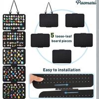 Organisateur mural en toile pour broches, boucles d'oreilles et colliers, présentoir de collection de broches scintillantes