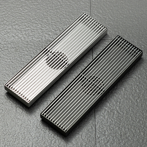 Rejilla de ducha lineal larga, desagüe de suelo rectangular de acero inoxidable, inodoro, cocina, baño, Venta caliente - Product Image 2