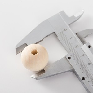 Perles en bois rondes de 4 à 30 mm, couleur naturelle, pour la fabrication de bijoux, accessoires de bricolage - Product Image 5